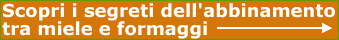 Abbinamento miele - formaggi
