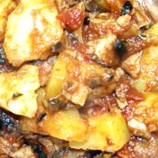 Baccala con patate e olive