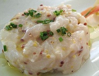 Tartare orata e bottarga