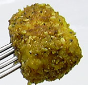 Bocconcini di pollo al curry e sesamo