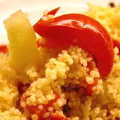 Couscous con ananas e peperoni