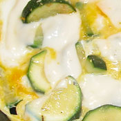 Frittata con zucchine e scamorza