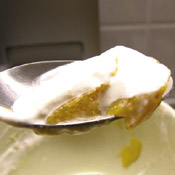 Gelatina di cachi con panna montata