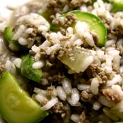 Maiale al curry con riso basmati