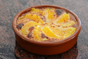 Mini clafoutis alle arance e cannella