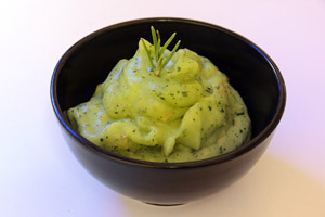 Mousse di zucchine al rosmarino