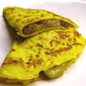 Pancake con banane al maraschino