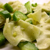 Pasta fredda al limone e menta