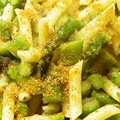 Pennette con asparagi e bottarga