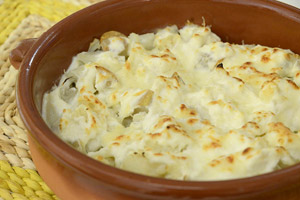 Pere e cavolfiori gratinati