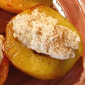 Pesche al forno con ricotta