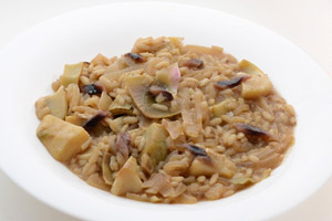 Risotto ai carciofi, limone ed acciughe