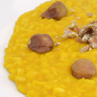 Risotto alle castagne, zucca e parmigiano