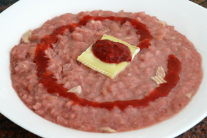 Risotto alle fragole e brie