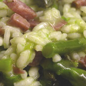 Risotto con asparagi e ciauscolo
