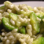 Risotto con caprino speziato