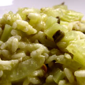 Risotto con finocchi e aringa affumicata