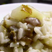 Risotto con pere e Stilton