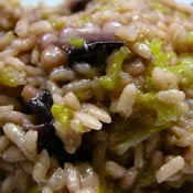 Risotto con polpo e arancia