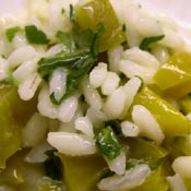 Risotto con stracchino e peperoni