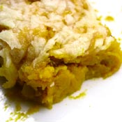 Sformato di zucca con pancetta