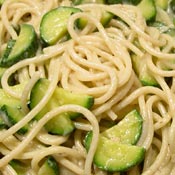 Spaghetti con salsa di acciughe e menta