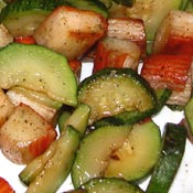 Surimi con zucchine