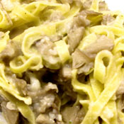 Tagliatelle con funghi e cavolfiore