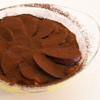 Tiramisu prugne e cacao