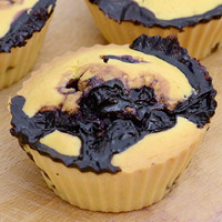 Tortini mirtilli e mandorle