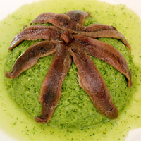 Tortino di broccoli alla senape ed acciughe