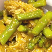 Trippa con asparagi