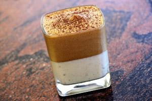 Zabaione al caffé con crema alla banana