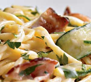 Carbonara di zucchine light