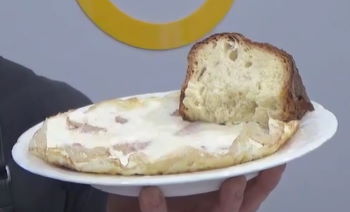 Frittata di albumi e pancetta