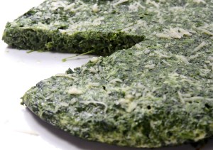 Frittata di albumi e spinaci