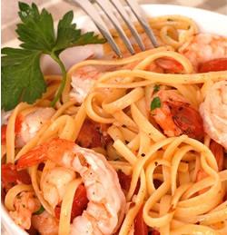 Linguine con i gamberi