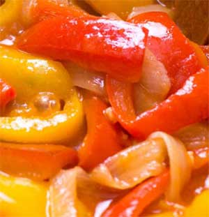 Peperoni agrodolce in padella
