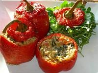 Peperoni ripieni riso