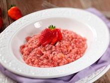 Risotto fragole e brie