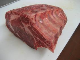 Prime rib roast beef
