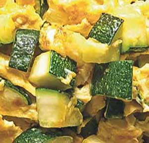 Uova strapazzate con zucchine