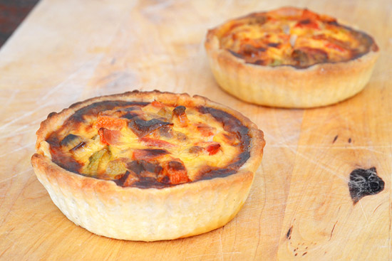 Mini quiche lorraine alle verdure